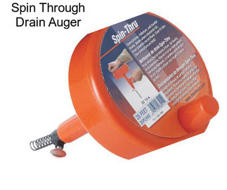 Spin Through Drain Auger