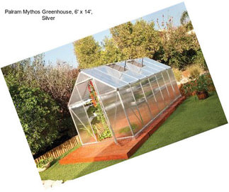 Palram Mythos Greenhouse, 6\' x 14\', Silver