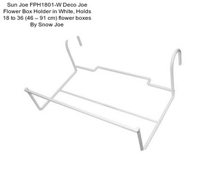 Sun Joe FPH1801-W Deco Joe Flower Box Holder in White, Holds 18 to 36 (46 – 91 cm) flower boxes By Snow Joe