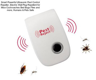 Smart Powerful Ultrasonic Pest Control Repeller, Electric Wall Plug Repellent for Mice Cockroaches Bed Bugs Flies and more, Humans & Pets Safe