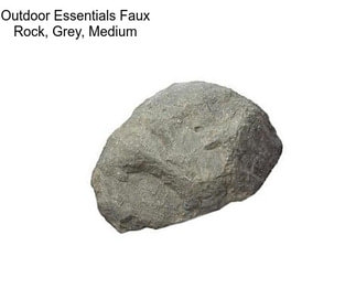 Outdoor Essentials Faux Rock, Grey, Medium