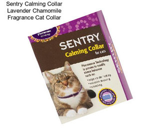 Sentry Calming Collar Lavender Chamomile Fragrance Cat Collar