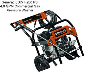 Generac 6565 4,200 PSI 4.0 GPM Commercial Gas Pressure Washer