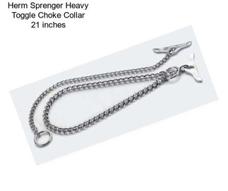 Herm Sprenger Heavy Toggle Choke Collar 21 inches