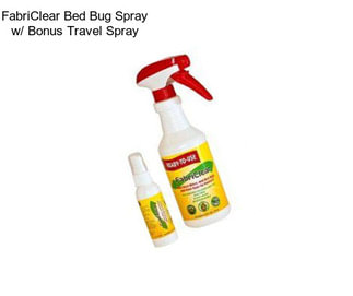 FabriClear Bed Bug Spray w/ Bonus Travel Spray