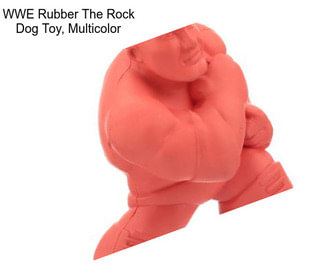 WWE Rubber The Rock Dog Toy, Multicolor