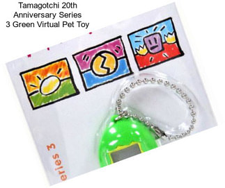 Tamagotchi 20th Anniversary Series 3 Green Virtual Pet Toy