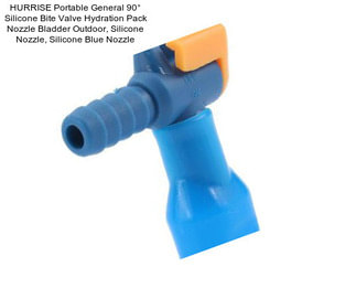 HURRISE Portable General 90° Silicone Bite Valve Hydration Pack Nozzle Bladder Outdoor, Silicone Nozzle, Silicone Blue Nozzle