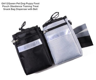 Girl12Queen Pet Dog Puppy Food Pouch Obedience Training Treat Snack Bag Dispenser with Belt