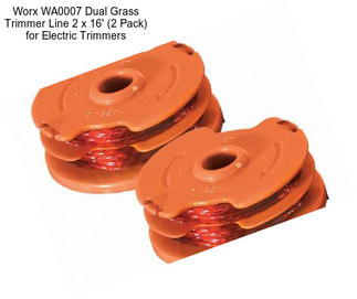 Worx WA0007 Dual Grass Trimmer Line 2 x 16\' (2 Pack) for Electric Trimmers