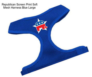 Republican Screen Print Soft Mesh Harness Blue Large