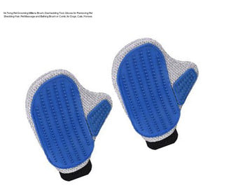 VicTsing Pet Grooming Mittens Brush, Deshedding Tool, Gloves for Removing Pet Shedding Hair, Pet Massage and Bathing Brush or Comb, for Dogs, Cats, Horses