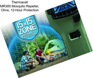 Thermacell MR300 Mosquito Repeller, Olive, 12-Hour Protection