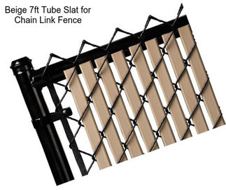 Beige 7ft Tube Slat for Chain Link Fence