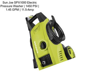 Sun Joe SPX1000 Electric Pressure Washer | 1450 PSI | 1.45 GPM | 11.5-Amp