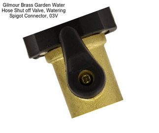 Gilmour Brass Garden Water Hose Shut off Valve, Watering Spigot Connector, 03V