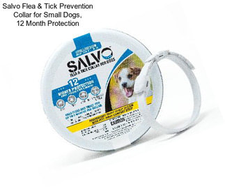 Salvo Flea & Tick Prevention Collar for Small Dogs, 12 Month Protection