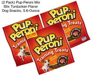 (2 Pack) Pup-Peroni Mix Stix Turducken Flavor Dog Snacks, 5.6-Ounce