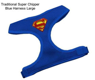 Traditional Super Chipper Blue Harness Large