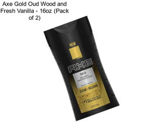 Axe Gold Oud Wood and Fresh Vanilla - 16oz (Pack of 2)