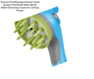 Yescom Pet Massage Shower Head Sprayer Handheld Wash Brush Bathe Grooming Comb for Cat Dog Puppy