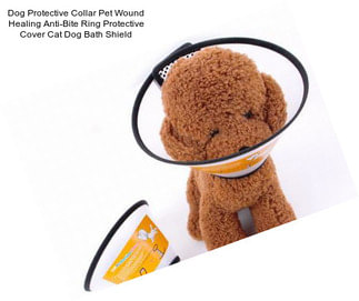 Dog Protective Collar Pet Wound Healing Anti-Bite Ring Protective Cover Cat Dog Bath Shield