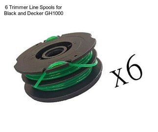 6 Trimmer Line Spools for Black and Decker GH1000