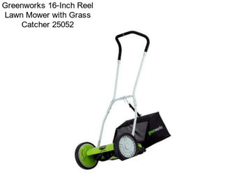 Greenworks 16-Inch Reel Lawn Mower with Grass Catcher 25052