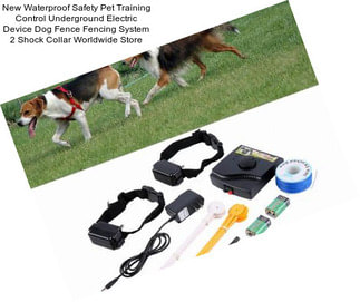 New Waterproof Safety Pet Training Control Underground Electric Device Dog Fence Fencing System 2 Shock Collar Worldwide Store