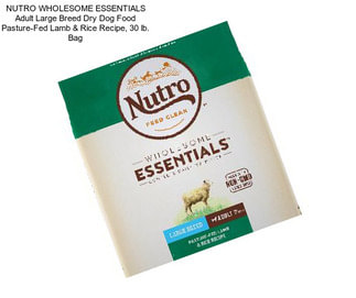 NUTRO WHOLESOME ESSENTIALS Adult Large Breed Dry Dog Food Pasture-Fed Lamb & Rice Recipe, 30 lb. Bag