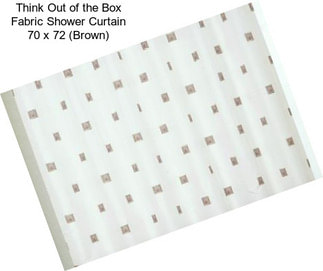 Think Out of the Box Fabric Shower Curtain 70\