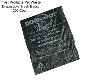 Frost Products Pet Waste Disposable Trash Bags, 200 Count
