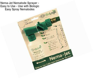 Nema-Jet Nematode Sprayer - Easy to Use - Use with Biologic Easy Spray Nematodes