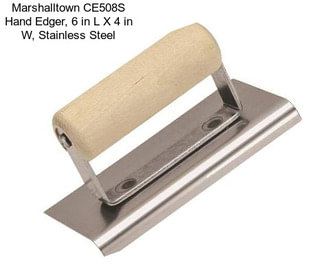 Marshalltown CE508S Hand Edger, 6 in L X 4 in W, Stainless Steel