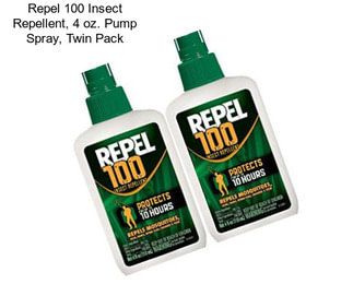 Repel 100 Insect Repellent, 4 oz. Pump Spray, Twin Pack