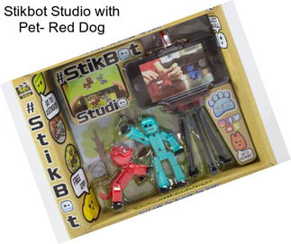 Stikbot Studio with Pet- Red Dog