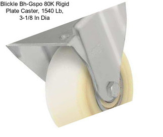 Blickle Bh-Gspo 80K Rigid Plate Caster, 1540 Lb, 3-1/8 In Dia