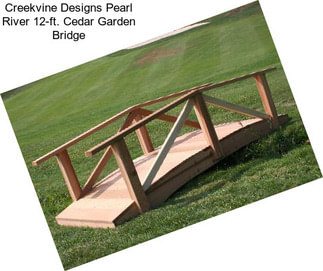 Creekvine Designs Pearl River 12-ft. Cedar Garden Bridge