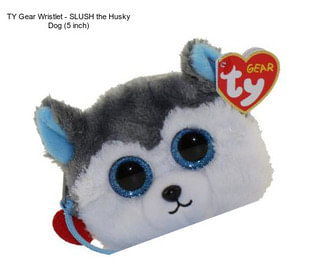 TY Gear Wristlet - SLUSH the Husky Dog (5 inch)