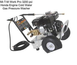 Mi-T-M Work Pro 3200 psi Honda Engine Cold Water Gas Pressure Washer