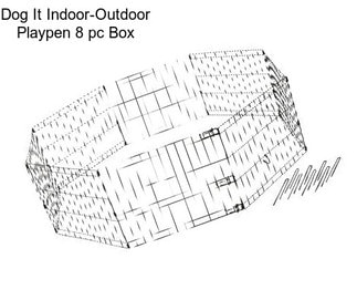 Dog It Indoor-Outdoor Playpen 8 pc Box