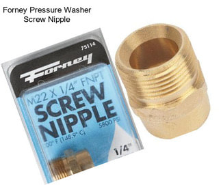 Forney Pressure Washer Screw Nipple