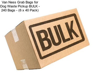 Van Ness Grab Bags for Dog Waste Pickup BULK - 240 Bags - (6 x 40 Pack)
