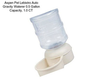 Aspen Pet Lebistro Auto Gravity Waterer 0.5 Gallon Capacity, 1.0 CT