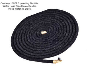 Costway 100FT Expanding Flexible Water Hose Pipe Home Garden Hose Watering Black