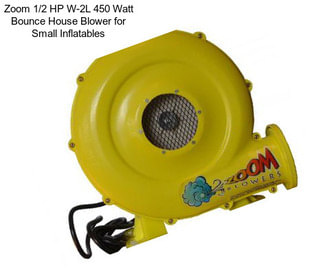 Zoom 1/2 HP W-2L 450 Watt Bounce House Blower for Small Inflatables