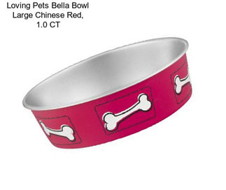 Loving Pets Bella Bowl Large Chinese Red, 1.0 CT