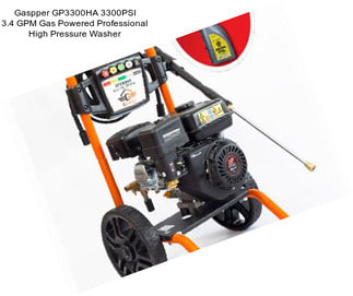 Gaspper GP3300HA 3300PSI 3.4 GPM Gas Powered Professional High Pressure Washer