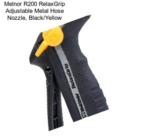 Melnor R200 RelaxGrip Adjustable Metal Hose Nozzle, Black/Yellow