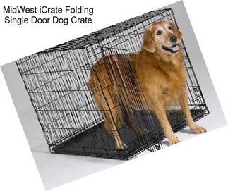 MidWest iCrate Folding Single Door Dog Crate